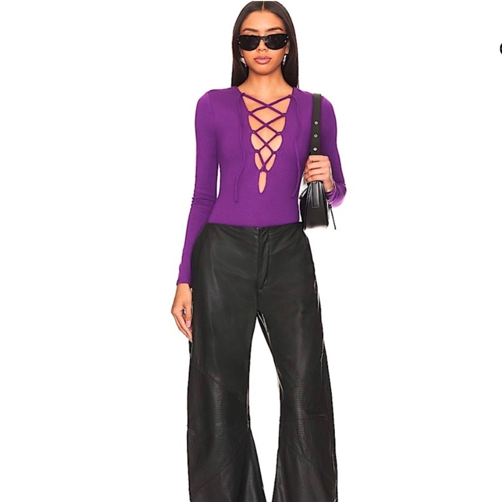 NWT lovers & friends Aaliyah Bodysuit in Purple